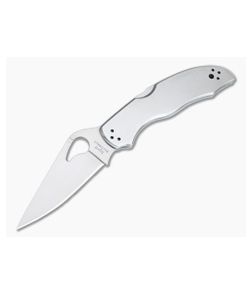 Byrd Harrier 2 Stainless Steel Satin Plain Edge Folder BY01P2