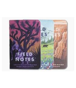 Field Notes National Parks | Grand Canyon, Joshua Tree, Mount Rainier Limited Edition Graph Paper Memo Notebook 3 Pack