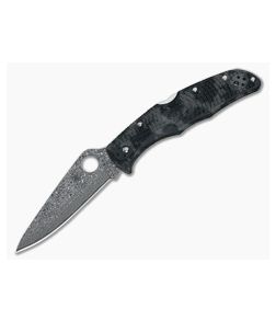 Spyderco Endura 4 Limited Gray Zome FRN Damascus VG10 Back Lock Folder C10ZPGYD