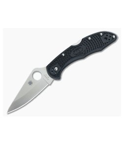 Spyderco Delica 4 Plain VG10 Black FRN C11PBK