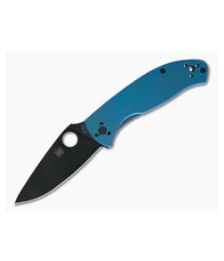 Spyderco Tenacious Blue Titanium Black Blade