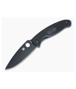 Spyderco Resilience Lightweight Black Plain Black FRN Liner Lock Folder C142PBBK