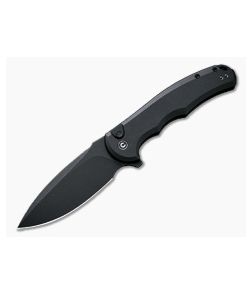 Civivi Button Lock Praxis Flipper Black Aluminum C18026E-1