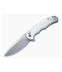 Civivi Button Lock Praxis Flipper Silver Aluminum C18026E-2