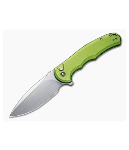 Civivi Button Lock Praxis Flipper Lime Green Aluminum C18026E-3