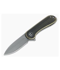 CIVIVI Mini Elementum Gray Hand Rubbed 14C28N Brass Frame Lock Flipper C18062Q-1