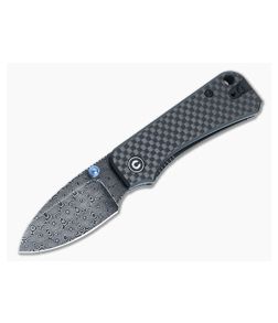 CIVIVI Baby Banter Carbon Fiber/G10 Handles Black Hand Rubbed Damascus Blade C19068S-DS1