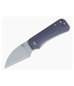Civivi Baby Banter Wharncliffe Purple Canvas Micarta Stonewash Nitro-V Blade C19068SC-2