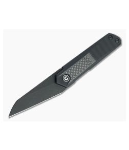 CIVIVI x Ostap Hel Ki-V Plus Top Flipper Black Stonewashed Nitro-V Carbon Fiber/G10 Folder C20005B-3