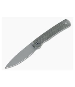 CIVIVI Stylum Dark Green Canvas Micarta Detent Slip Joint Front Flipper C20010B-C