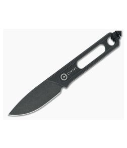 CIVIVI Minimis Ostap Hel Black Stonewashed Stainless Steel Fixed Blade Neck Knife C20026-1