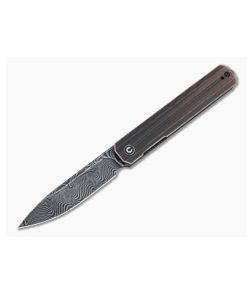 CIVIVI Exarch Black Copper Black Damascus Liner Lock Front Flipper C2003DS-2