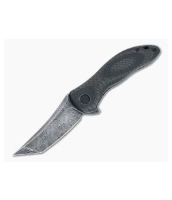 CIVIVI Synergy3 Tanto Black Damascus Carbon Fiber/G10 Liner Lock Flipper C20075B-DS1