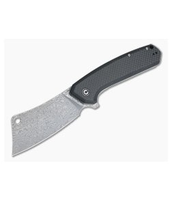 CIVIVI Mastodon Carbon Fiber/G10 Black Damascus Liner Lock Flipper C2012DS-1