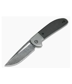 CIVIVI Trailblazer C2018DS-1 Damascus Bolstered Carbon Fiber G10 Slip Joint Folder