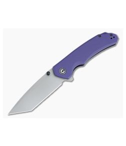 CIVIVI Brazen Tanto Purple G10 Gray Stonewashed D2 Liner Lock Flipper C2023A