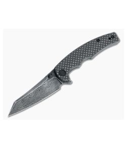 CIVIVI x Kaila Cumings P87 Folder Black Damascus Carbon Fiber/G10 Folding Knife C21043-DS1