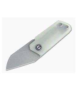 CIVIVI Ki-V Ostap Hel Gray Stonewashed 9Cr18MoV Jade G10 Slip Joint Top Flipper C2108A