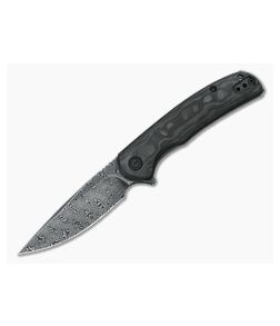 CIVIVI NOx Black Damascus Marbled Carbon Fiber Frame Lock Flipper C2110DS-1