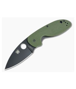 Spyderco Efficient Green G10 Black Blade C216GPGRBK