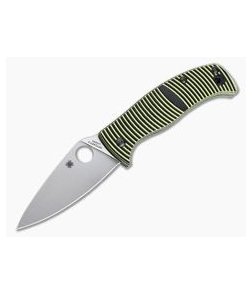 Spyderco Caribbean Salt Leaf Plain LC200N Compression Lock Folder C217GP