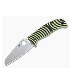 Spyderco Caribbean Salt Sheepfoot Plain LC200N Compression Lock Folder C217GPSF