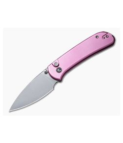 CIVIVI Qubit Button Lock Folder Pink Aluminum Handle Satin 14C28N C22030E-5