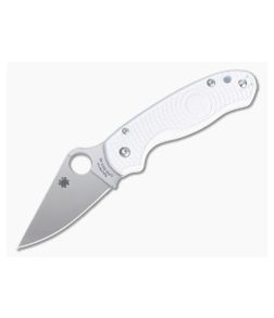 Spyderco Para 3 Lightweight GPK Exclusive Satin REX 45 White FRN Compression Lock Folder C223PWH