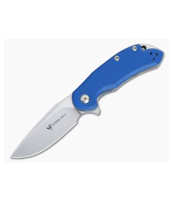 Steel Will Cutjack Mini M390 Flipper Blue G10 Liner Lock C22M-2BL