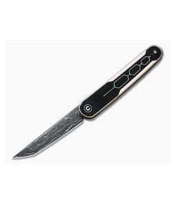 Civivi KwaiQ Liner Lock Ivory (White)/Black G10 Top Flipper Damascus Knife C23015-DS1