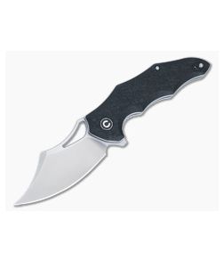 Civivi Chiro Black Shredded G10 Flipper Knife Satin Blade C23046-3