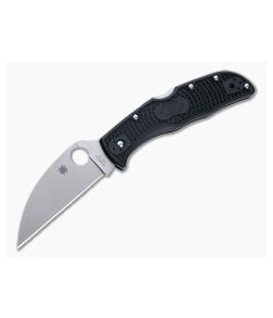 Spyderco Endela Wharncliffe Plain Edge VG10 Black FRN Folding Knife C243FPWCBK