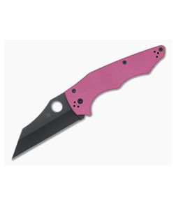 Spyderco YoJumbo Pink G10 Black DLC Sprint Run