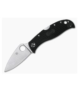 Spyderco LeafJumper Plain Edge VG-10 Black FRN Back Lock Folding Knife C262PBK
