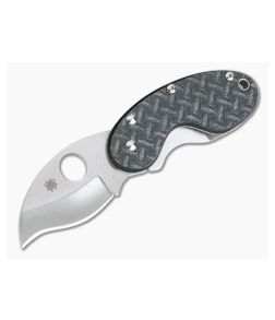 Spyderco Cricket Black Nishijin glass fiber VG10 Frame Lock Folder C29GFP