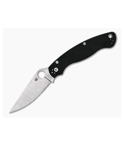 Spyderco Military 2 Compression Lock Folder Black G10 Handles Satin S30V Blade C36GP2