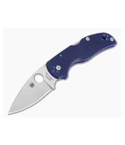 Spyderco Native 5 CQI Linerless Dark Blue G10 Satin S110V Back Lock Folder C41GPDBL5