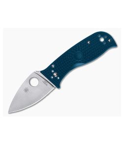 Spyderco Lil' Temperance 3 Lightweight Compression Lock Folder Blue FRN Satin K390 Blade C69PBL3K390