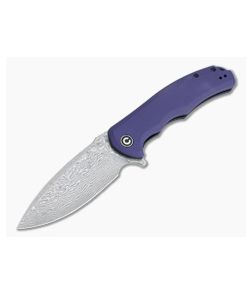 CIVIVI Praxis C803DS-2 Purple G10 Damascus Liner Lock Flipper