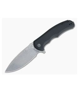 CIVIVI Praxis C803DS Black G10 Damascus Liner Lock Flipper