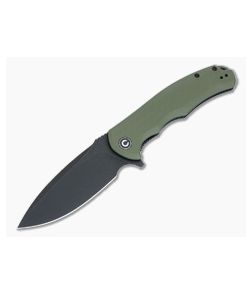 CIVIVI Praxis C803F Liner Lock OD Green G10 Black Stonewashed 9Cr18MoV Drop Point CV-C803F