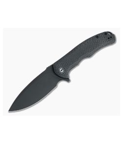 CIVIVI Praxis Black Stonewashed 9Cr18MoV Coarse Black Micarta Flipper C803G