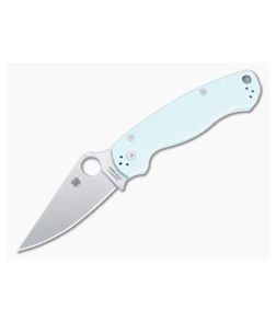 Spyderco ParaMilitary 2 Folder Limited Run Teal Blue G10 Handles Satin S90V Blade C81GPTL2