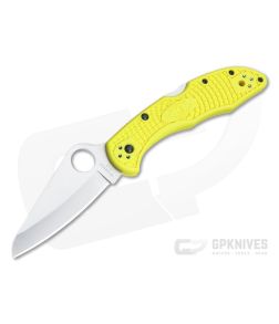 Spyderco Salt 2 Plain H1 Yellow FRN Back Lock Folder C88PYL2