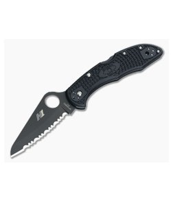 Spyderco Salt 2 Black Serrated H1 Black FRN Back Lock Folder C88SBBK2