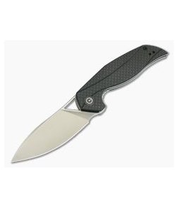 CIVIVI Anthropos Isham Black G10 & Carbon Fiber Satin D2 Liner Lock Flipper C903C