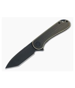 CIVIVI Elementum Tanto Black Brass Black Stonewashed D2 Liner Lock Flipper C907T-A