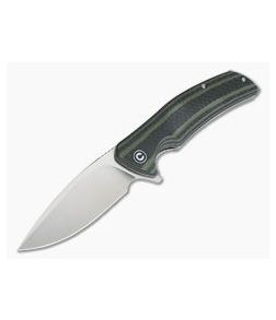 CIVIVI Incite C908A Green G10 Layered Carbon Fiber Satin D2 Liner Lock Flipper