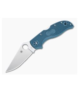 Spyderco Stretch 2 Straight Spine K390 Dark Cyan Blue FRN Folder C90FP2K390