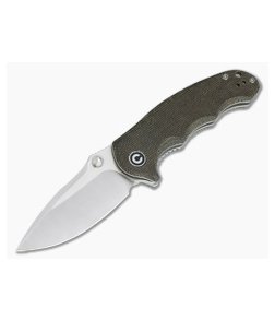 CIVIVI Hooligan C913B Dark Hazel Micarta Satin D2 Liner Lock Folder